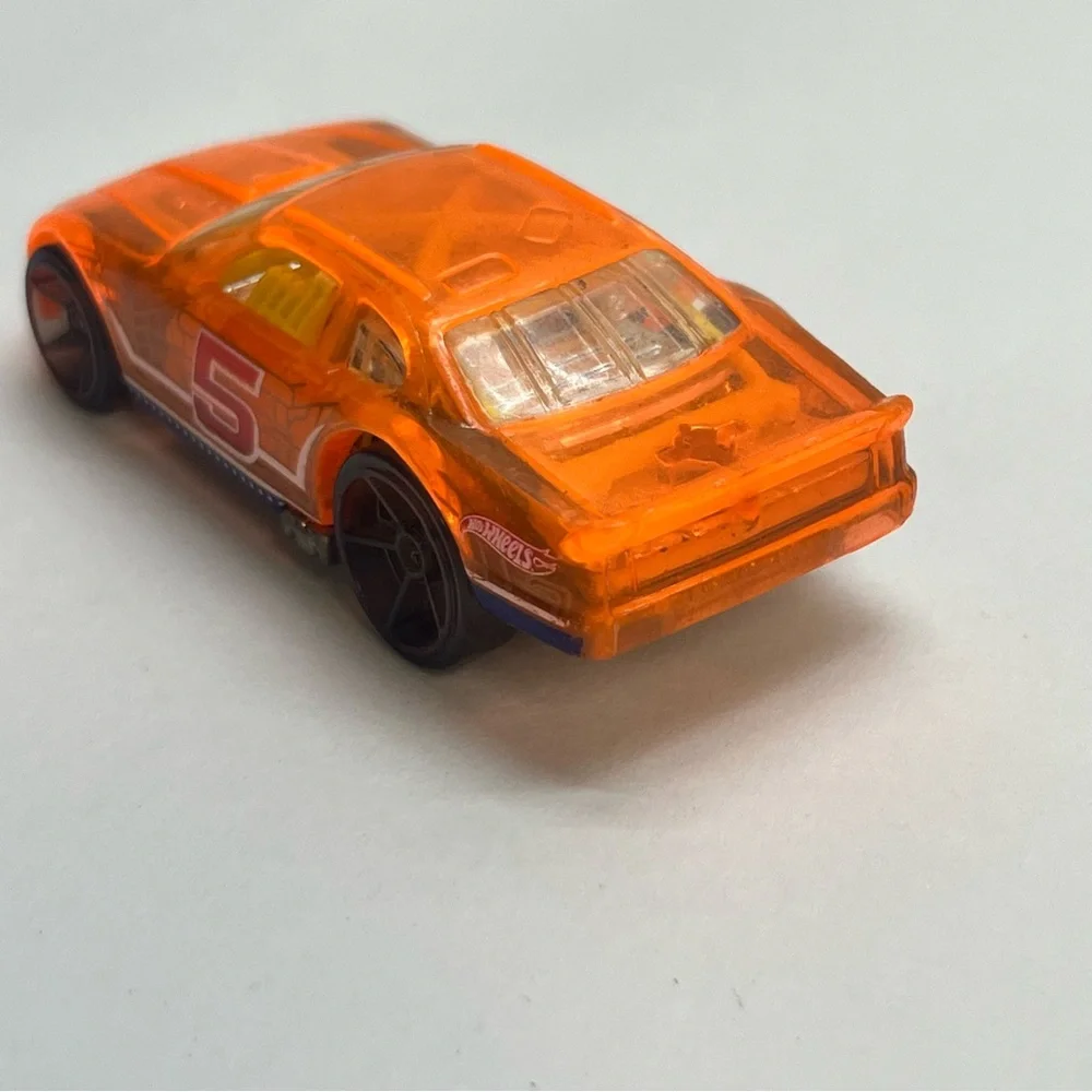 hot wheels 2012 x racers series stocker translucent orange number 5‎